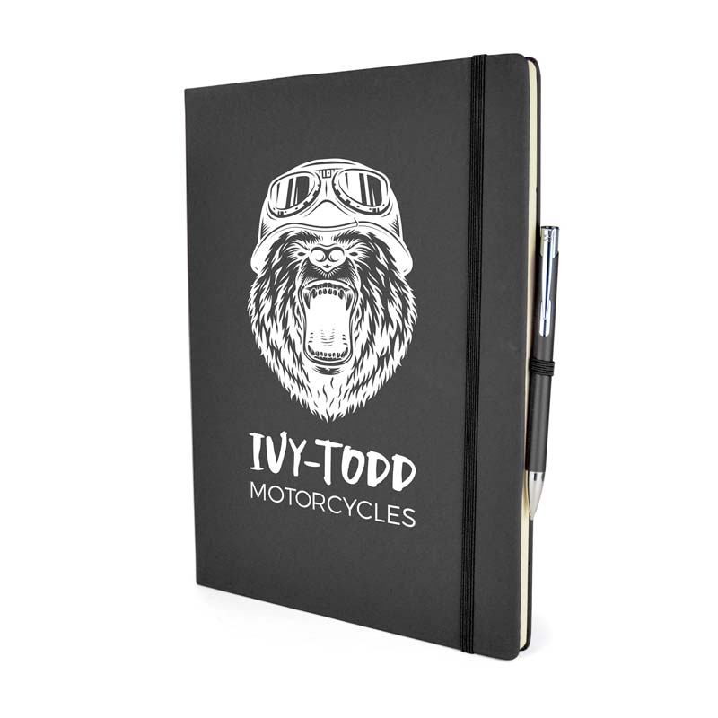 A4 Colour Mole Notebook and Pen